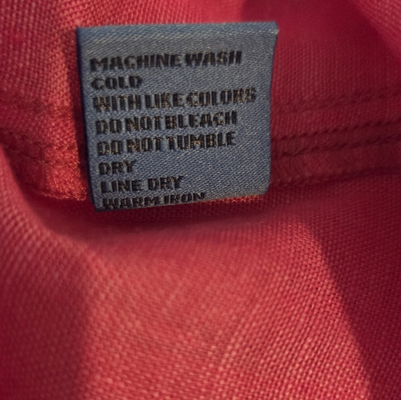 Women's J.McLaughlin Pink Britt Linen Long Sleeve Blouse, Size L - Picture 4 of 14